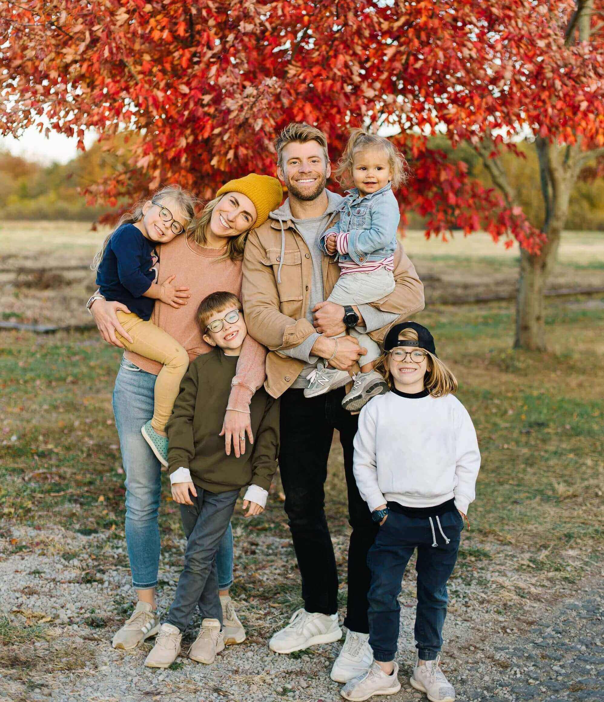 Yeah Baby Goods owners Katie and Brent Kruithof and their four children