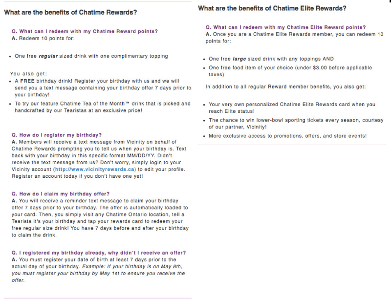 chatime rewards explainer structure