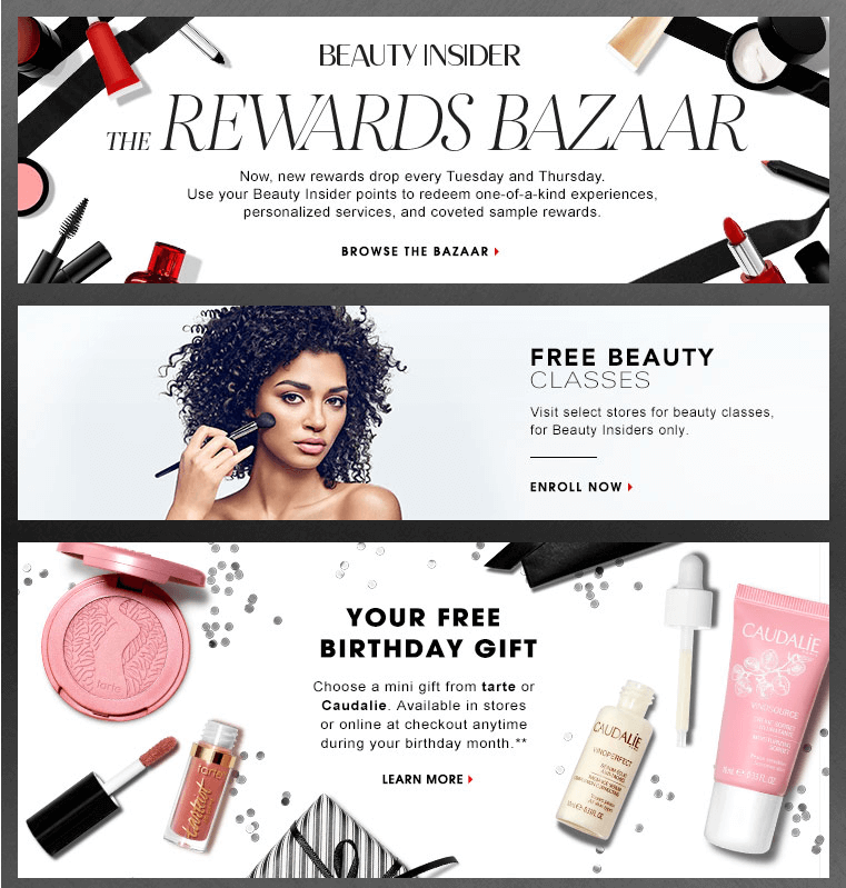 diversified rewards sephora rewards