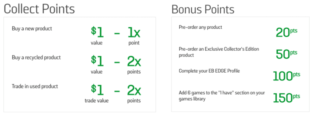 edge rewards collect points