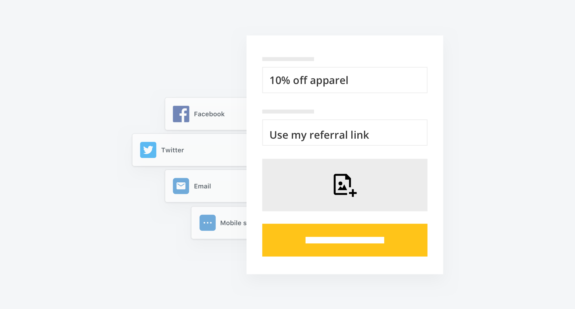 setup custom referral messaging