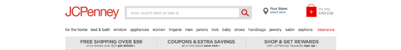 bad ecommerce site jcpenney