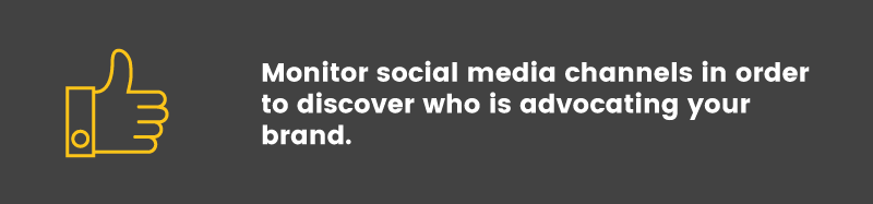 brand advocates monitor social media