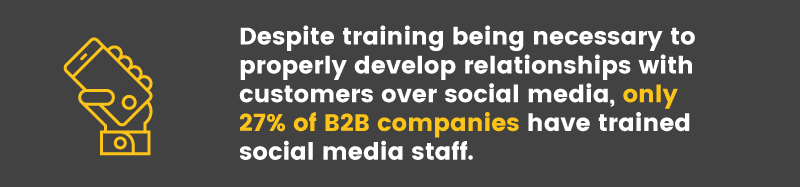 social media is ineffective trained staff