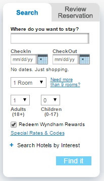 wyndham rewards find a hotel